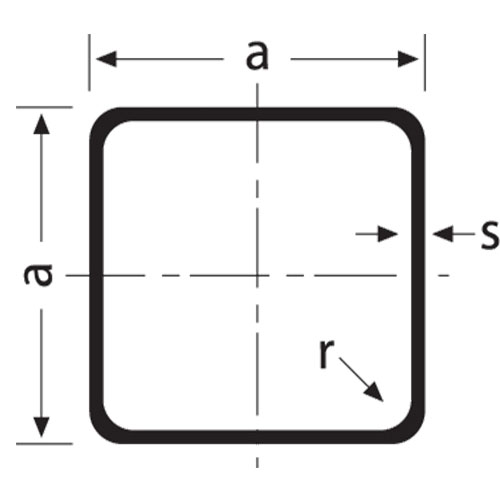 Kare Dolu Demir Kesit Detayı